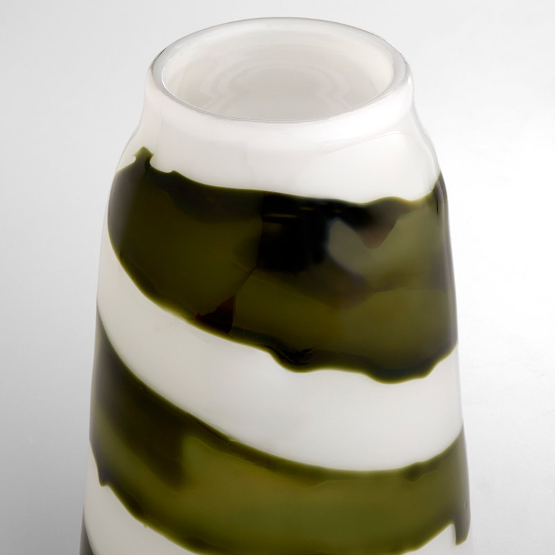 Danali Handcrafted Glass Table Vase 1, 11.5" H x 8" W x 8" D