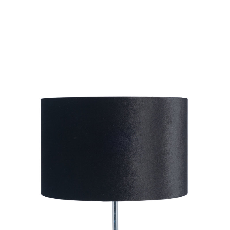 Aimon 16cm H Velvet Drum Lamp Shade ( Uno ) in Black