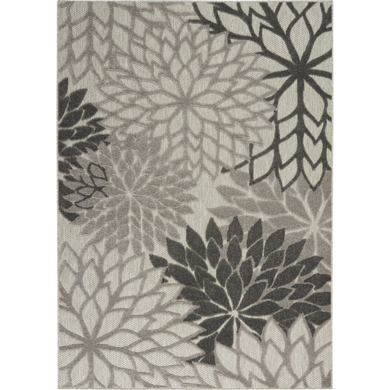 Abela Floral Indoor Rug, Rectangle 5'3" x 7'5"