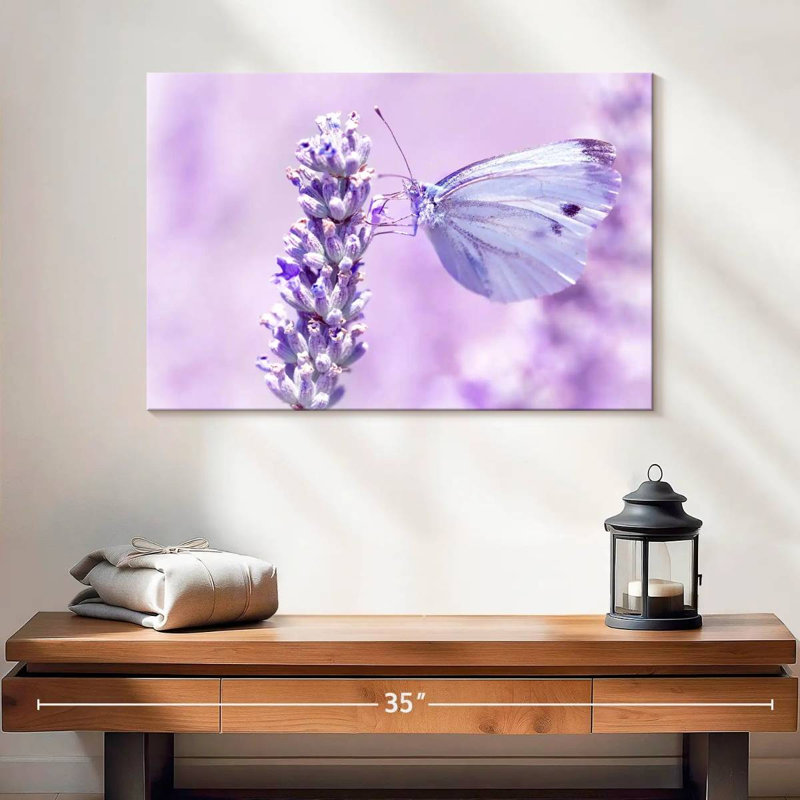 Brampt Lavender Butterfly, 16" H x 24" W