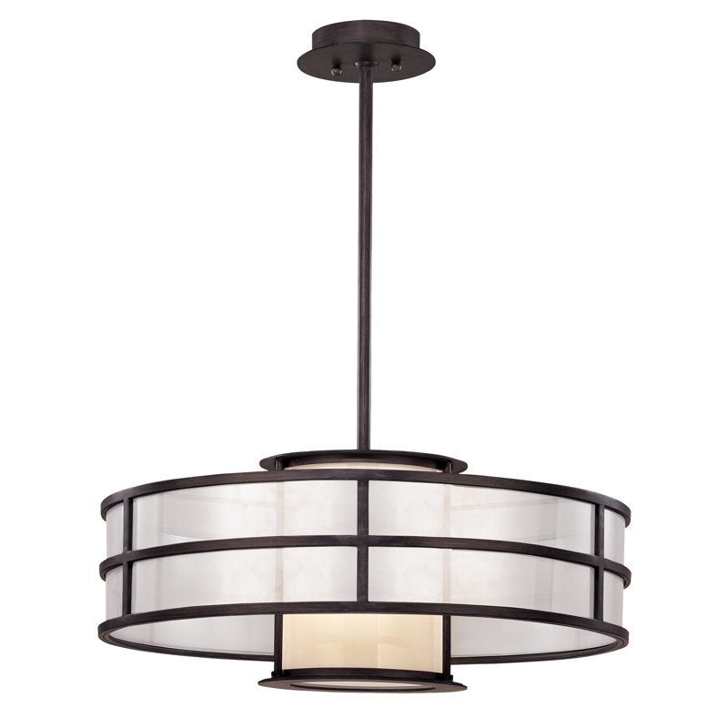 Discus Pendant, Medium Base, 10" H x 18" W x 18" D