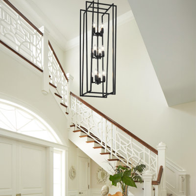 12 - Light Dimmable Lantern Geometric Chandelier