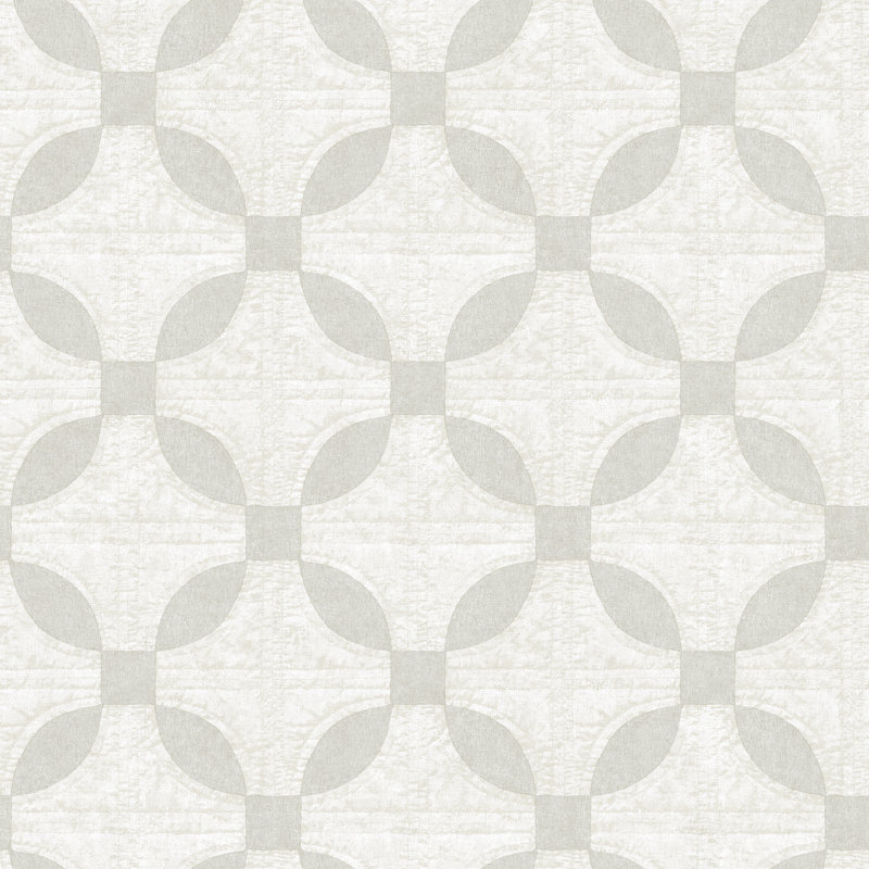 Rouleau de papier peint à courtepointe L 33 pi x l 20,5 po Stryker Justice, Gris clair