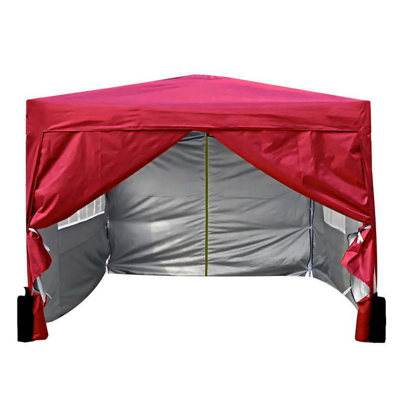 Jarrow 3m x 3m Steel Pop-Up Gazebo, Red