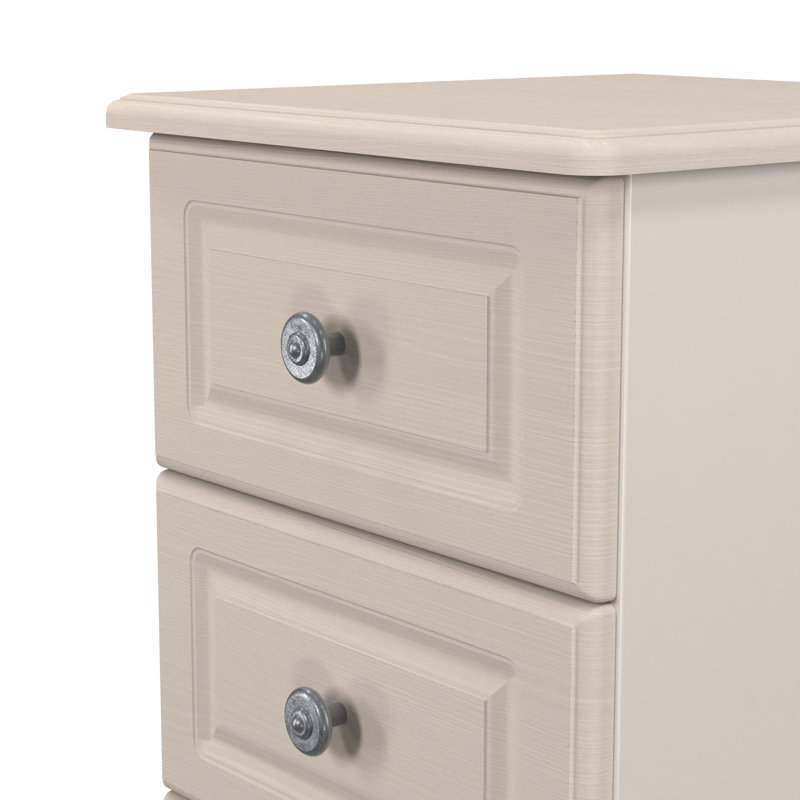Fully Assembled Yeadon 3 Drawer Bedside Table