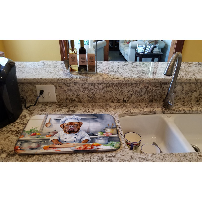 Dogue de Bordeaux The Chef Dish Drying Mat