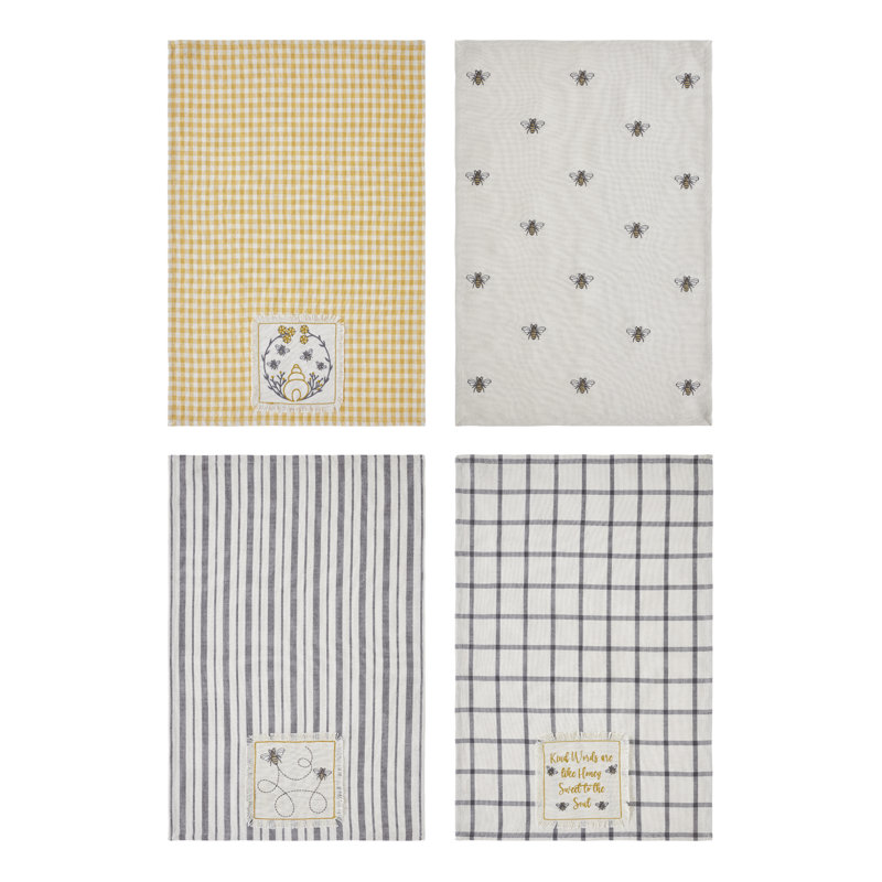 Cotton Embroidered Tea Towel Kitchen Towel