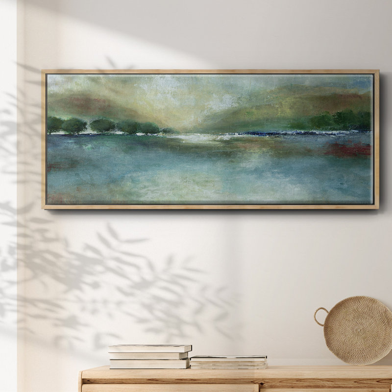 Mountain Pass- Framed Canvas, 8" H x 20" W
