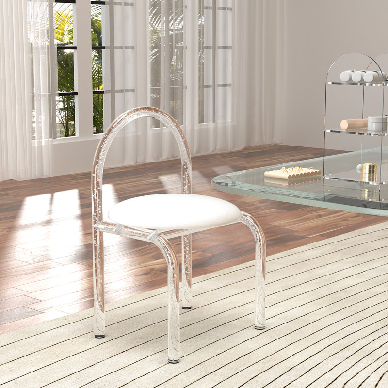 Tabouret de coiffeuse en acrylique Chert
