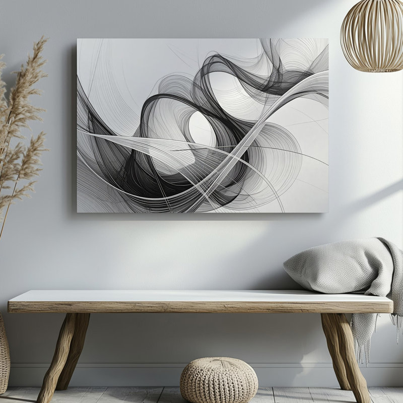 Impression sur toile minimaliste et abstraite, H 9 po x l 12 po