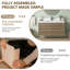 Meuble-lavabo mural flottant avec lavabo simple 48 po Melihcan
