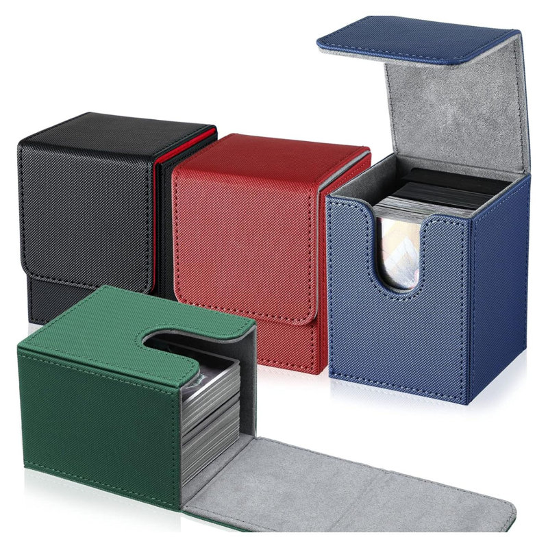 Ensemble de 4 boîtes de rangement en cuir
