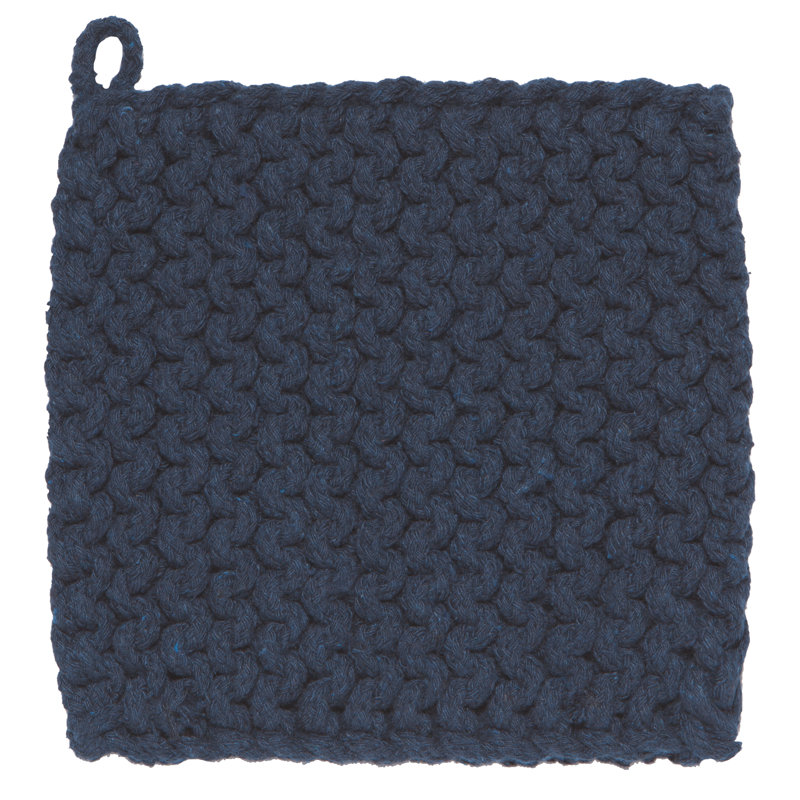 Now Designs Cotton Potholder, Dark Blue