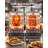 Countertop Vertical Rotating Oven 15 lbs Rotisserie Shawarma Machine, Stainless Steel Body 2500W Grill Roaster, Dual-Zone Temp Control, Drip Tray, Meat Catcher, for Chicken Beef Mutton Pork