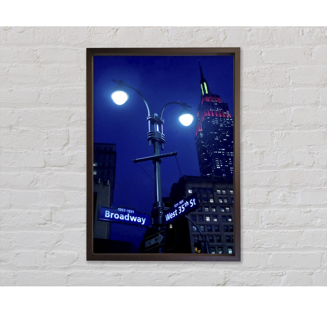 Empire State Building Lichter - Druck