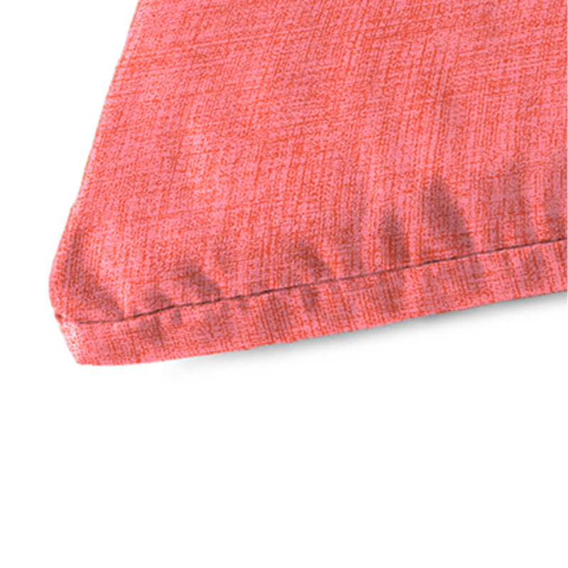 48" x 18" Outdoor Bench Cushion with Ties, Celosia Sorbet