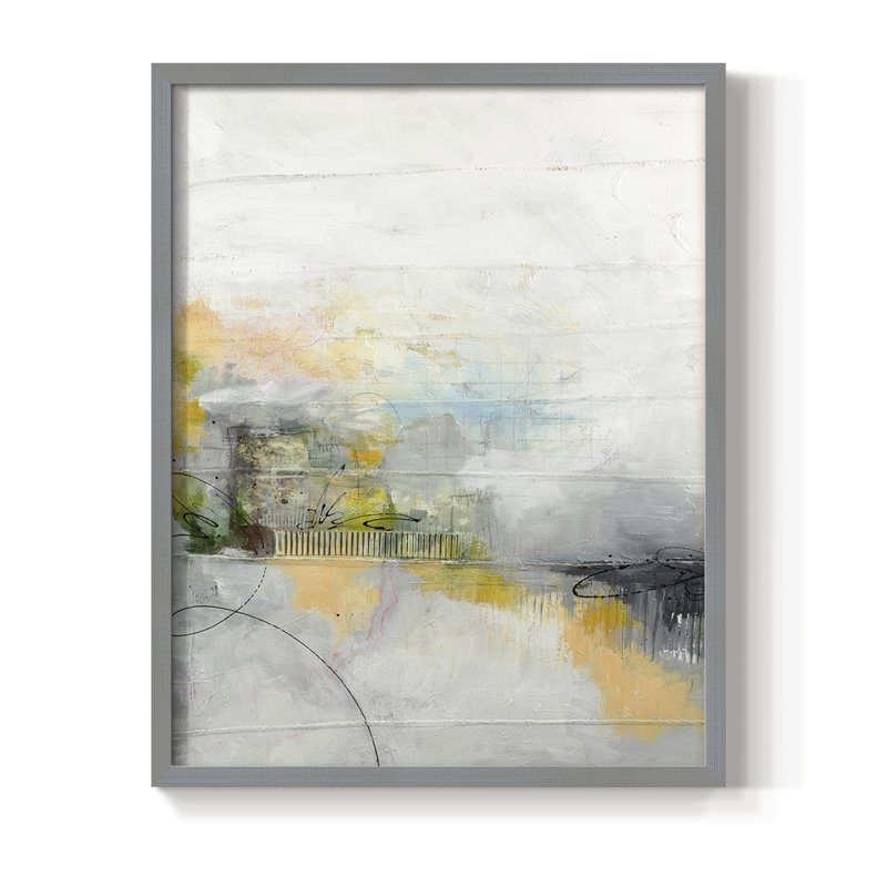 «A Place of my propre», reproduction encadrée - bois massif, Gris, H 10 po x l 8 po