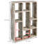 9 Piece Pine Solid Wood Floating Shelf-677441511