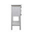 Console de 46 po en bois massif avec 2 tiroirs, armoires et tablette inférieure, armoire de rangement pour salle à manger de style rétro-487308226