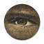 Horloge murale en bois vieilli-63618761