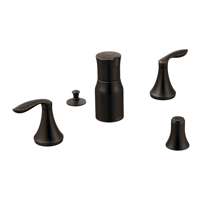Robinet de bidet à douchette verticale Eva, Bronze huilé