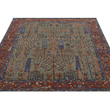 Burano Hand Knotted Wool Floral Area Rug