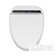 Elongated Warm Water Bidet Seat with Heated Seat, Remote Control, Self-Cleaning Nozzle, Adjustable Temperature, LED Light - White