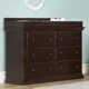 Macy Large Hardwood Fully Assembled Double Dresser and Changing Topper Bundle