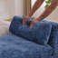 Banc rembourré de 66,9 po de largeur avec accoudoirs, canapé-lit en chenille avec 2 traversins, lit de jour avec pieds en bois d'hévéa pour salon, chambre à coucher, appartement et chambre d'amis-774347502