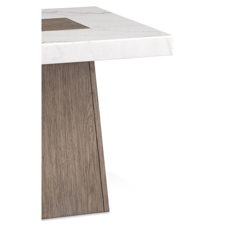 Table basse à piédestal Foxglove, H 24 po x L 24 po x P 24 po