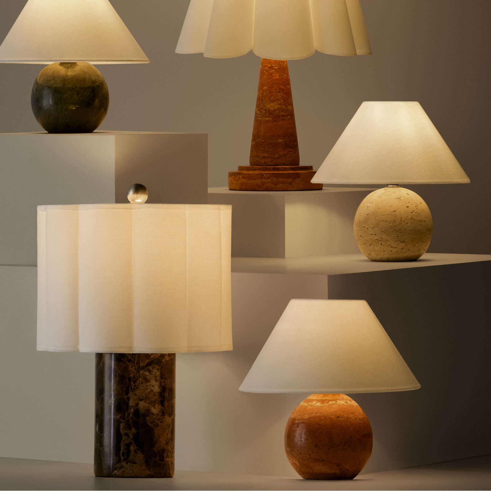 Genuine Marble Table Lamp