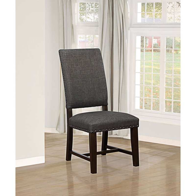 Chaise d'appoint rembourrée (ensemble de 2), Gris chaleureux
