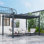10 pi. L 13 pi. Pergola en aluminium avec auvent