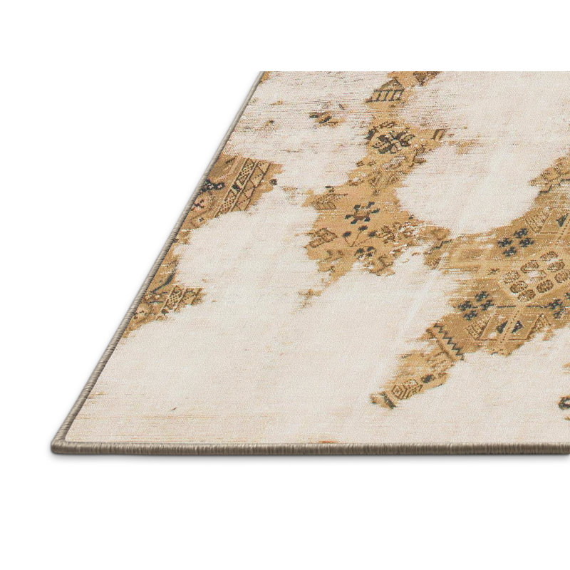 Tapis brun en laine Power Loom, Rectangle 6 pi x 9 pi