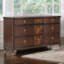 Commode 1Pc avec boutons ronds et pieds dorés