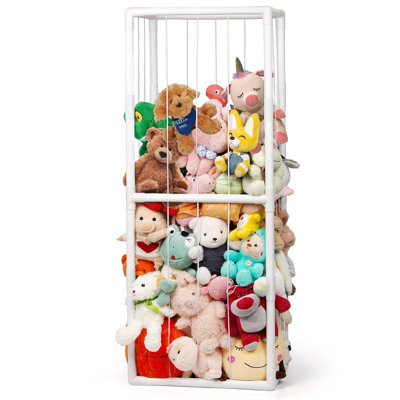 Étagère de rangement en peluche avec rangement élastique