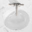 Lavabo de salle de bain ovale en céramique 19 po x 16 po - Lavabo blanc pur avec trop-plein, faible absorption, sans acide, sans trous de robinet, design durable et magnifique