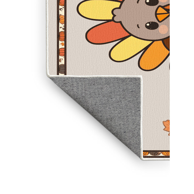 Tapis de Noël East Urban Home, Rectangle de 5 pi x 8 pi