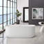 Baignoire de trempage autoportante en acrylique 63 po. X 29 po.-64405634