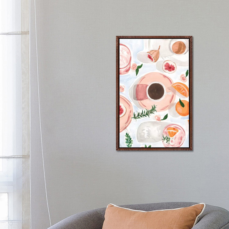 Still Life With Coffee by Sabina Fenn - Painting on Canvas, 66.04cm H x 45.72cm W x 3.81cm D