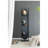 Full Length Standing Mirror With 360-Degree Swivel And Storage Shelves