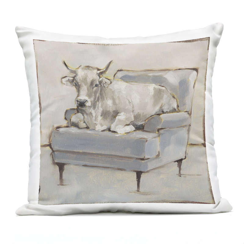 Coussin d'extérieur imprimé Antique