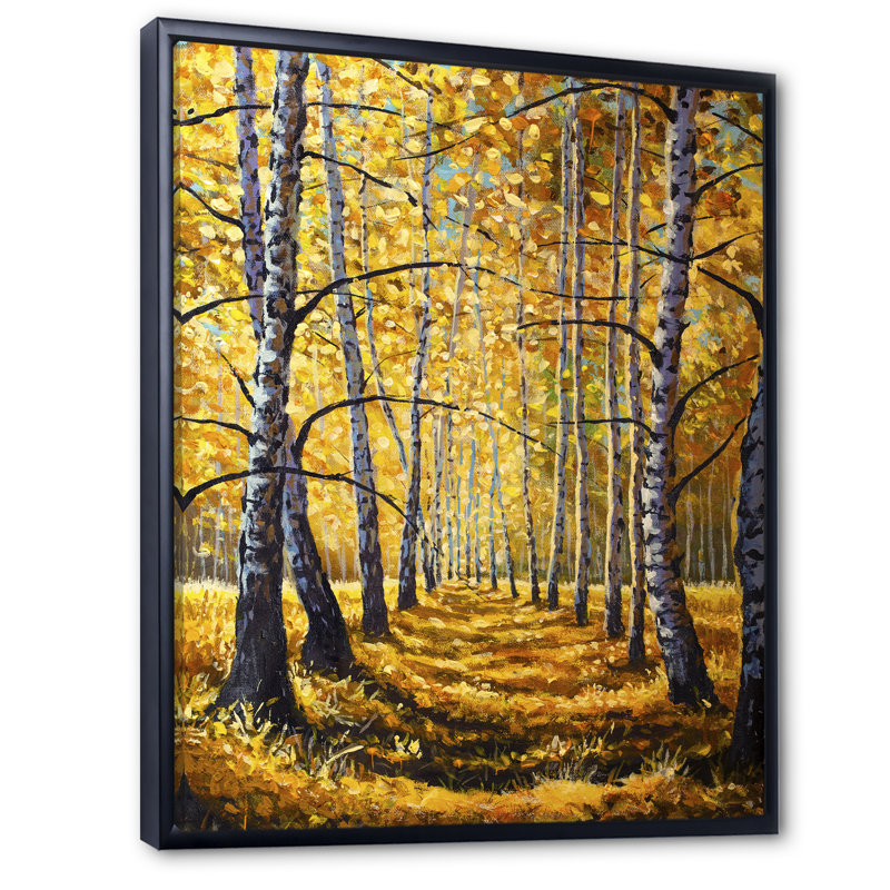 «Path To The Birch Forest III», reproduction d'art sur toile traditionnelle, H 20 po x l 12 po x P 1 po
