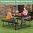 Picnic Table Bench Set For 2-4 People Outdoor Rectangular Camping Dining Table-80403540