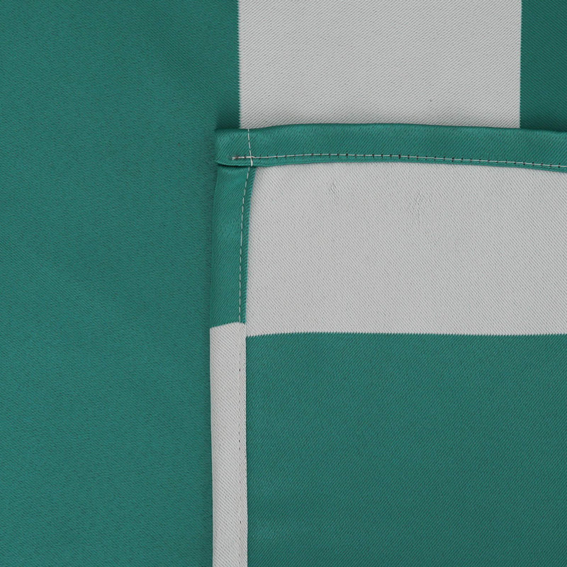 Zamudio Room Darkening Curtain Pair, Teal/White, 52" W x 45" L