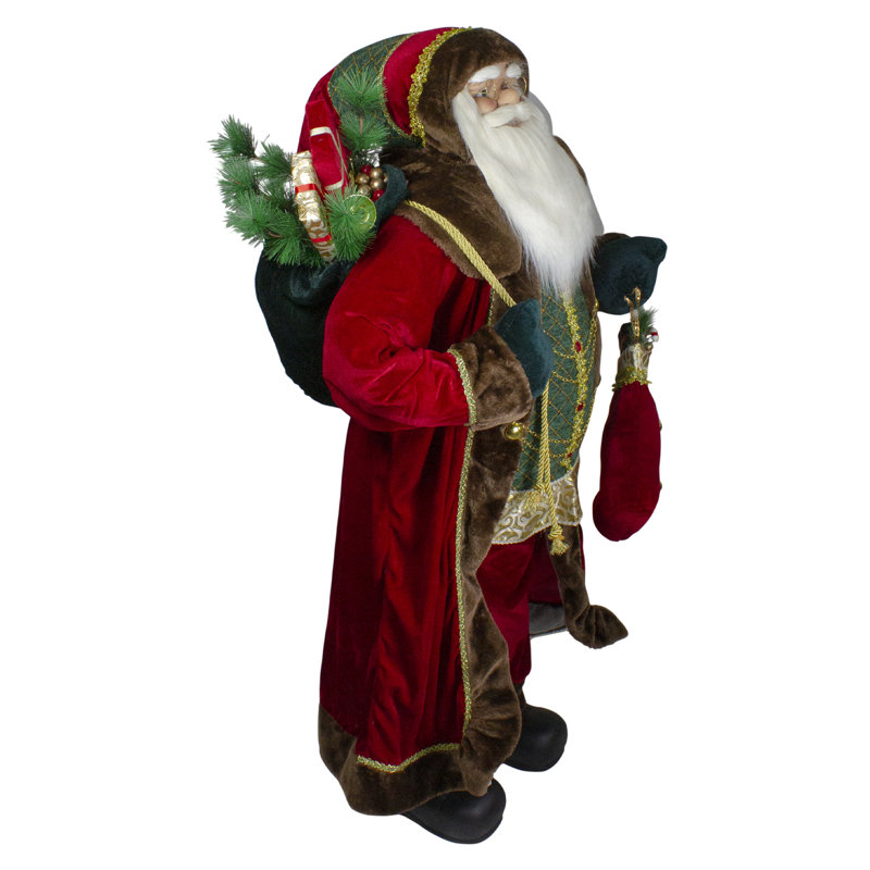Figurine de père Noël 4 pi avec cadeaux