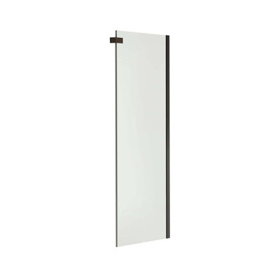 Halo 3'' - 31.88'' W x 78.75'' H Frameless Fixed Glass Panel with Clear Glass