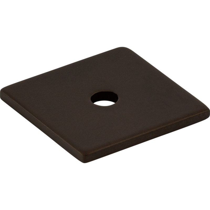 Square  Backplate, 1" H x 1" W x 0.06" D, Oiled Rubbed Bronze