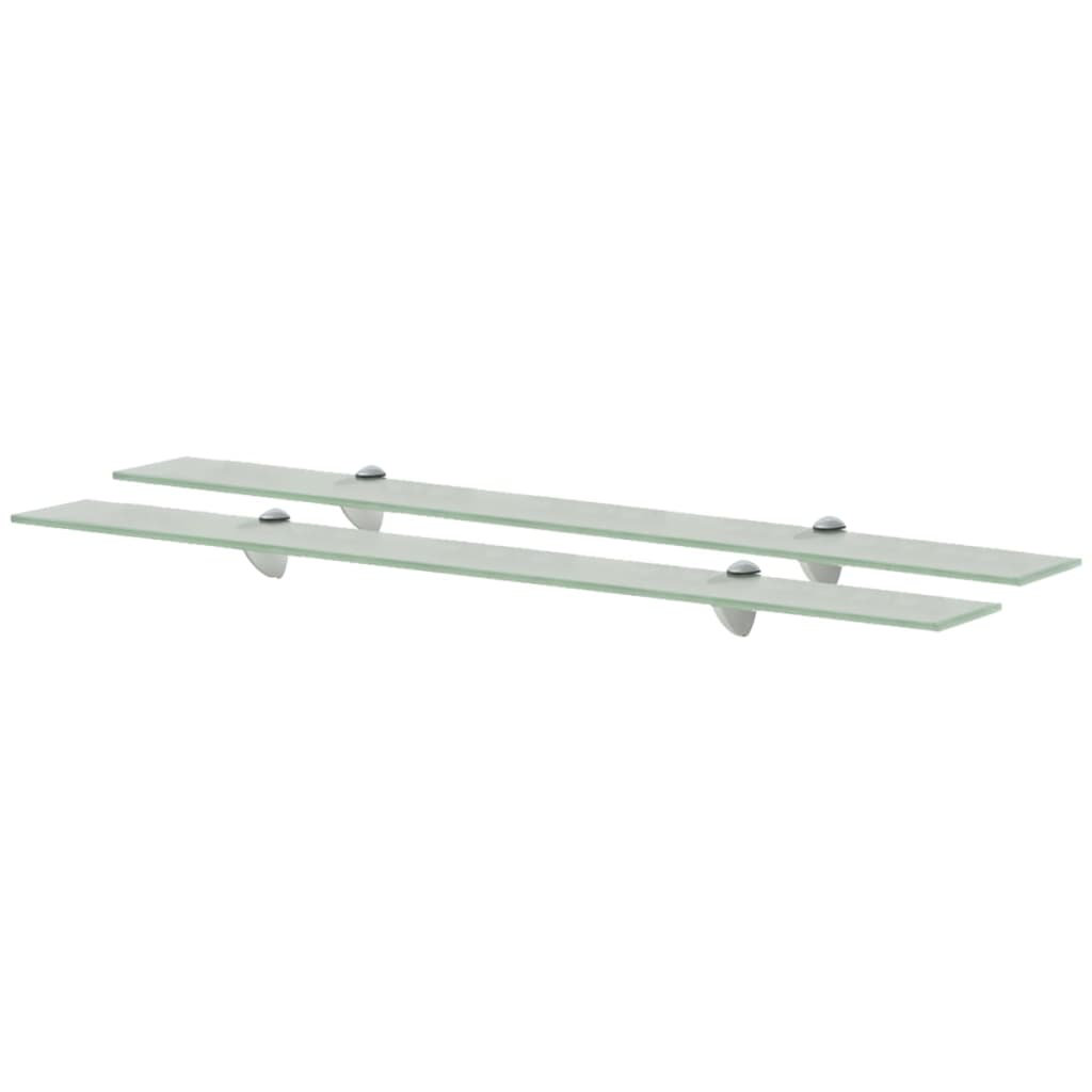 2 Piece Glass Floating Shelf