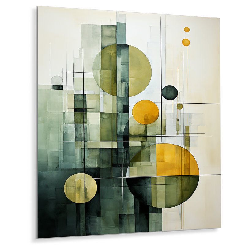 - Abstract Shapes Metal Wall Prints, 40" H x 30" W x 1.5" D